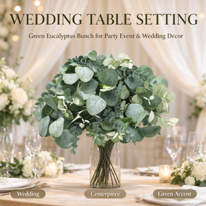 Dried <strong>Plants</strong> Artificial <strong>Eucalyptus</strong> Leaves <strong>Eucalyptus</strong> Artificial Flowers Greenery Stems 270 Pcs Bulk Faux - Product Image 5
