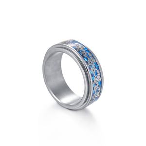 2024 Nieuwe Roestvrijstalen Ankerpatroon Kleurrijke Emaille Ringen Eeuwige Liefde Belofte Olieverfschilderij Verlovingsjuwelen Voor Mannen Vrouwen - Product Image 5