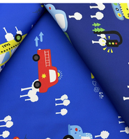 Tissu sergé 100 % polyester imprimé numériquement, effet peau de pêche, textile doux et confortable pour sacs d'enfants, pantalons de plage, coussins et tentes