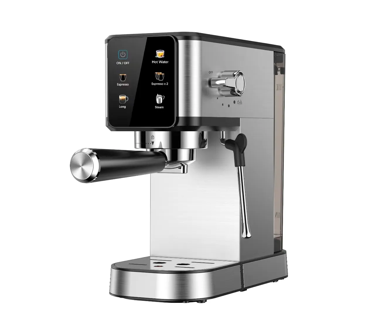 Mesin pembuat kopi, Espresso dan Cappuccino Stainless Steel mesin kopi rumah digunakan mesin Cappuccino pembuat kopi Latte