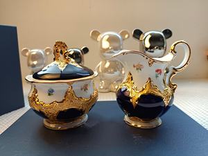 Vente chaude, nouvelle conception européenne, luxe, écologique, porcelaine bleue, ensembles de café et de thé pour la vente en gros - Product Image 2