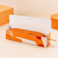 Boîtes à hot-dogs pliables personnalisées en gros avec logo, robustes, recyclables, jetables, pour le stockage de saucisses, fabriquées en Chine