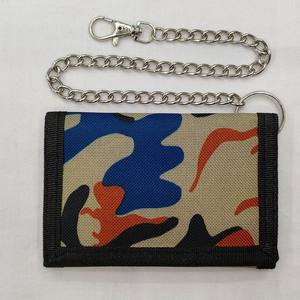 Tre volte Sports cerniera bambini portamonete pieghevole porta carte mimetico tasca anteriore portafoglio impermeabile con adesivo magico - Product Image 6