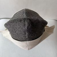Chapeau de sauna en feutre de laine à motif étoile contrastant, broderie géométrique, style ethnique, épaissi, isolation thermique, fabriqué en Chine