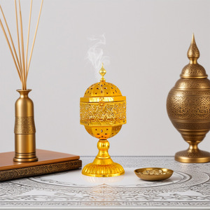 Quemadores de Incienso Aromáticos de Hierro Forjado de Estilo Oriental, Ecológicos, para Todas las Estaciones, Huecos, Galvanizados, con Soportes Integrados para el Hogar - Product Image 3