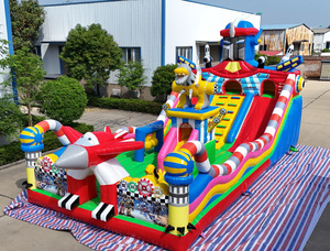 Tobogán Acuático Inflable de Grado Comercial Personalizado con Obstáculos para Niños y Adultos, Fácil de Instalar, Alquiler para Negocios, PVC - Product Image 4