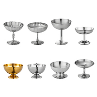 Gobelets jetables personnalisés et polis pour crème glacée et mini-desserts avec logo – Fournitures pour desserts glacés pour fêtes