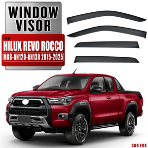 Pare-soleil de fenêtre pour Toyota Hilux Revo <span class=keywords><strong>Rocco</strong></span>, protection contre la pluie, type adhé<span class=keywords><strong>sif</strong></span> acrylique - Product Image 6