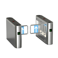 Software de control de acceso para turniquetes y barreras deslizantes, compatible con NFC, reconocimiento facial e IC, para sistemas de paso en autobuses y metro, con protección ESD compacta para Wiegand.