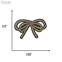 3.5 pouces Double Corde Broderie Arc Patch Mignon Sergé Tissu Résine Plastique pour Chapeau Vêtements Accessoires Sacs Vêtements Décoration