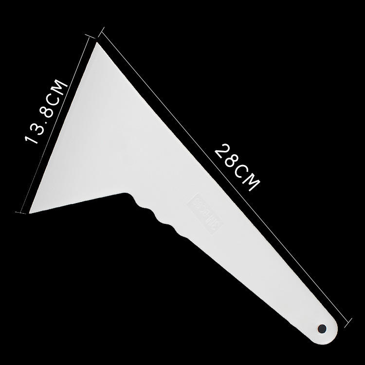 Grattoir de film de voiture Triangle blanc L