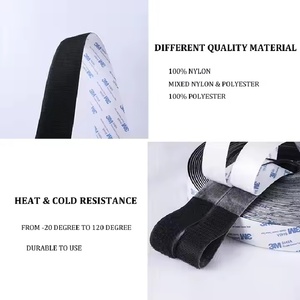 Rollo de cinta autoadhesiva de doble cara fuerte de alta resistencia, cinta adhesiva de respaldo, cinta de sujeción de tela de bucle de gancho fuerte - Product Image 3