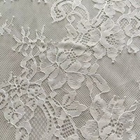 Kain Lace Chantilly Premium ERKOUMI Tahan Lama Tanpa Stretch, Tekstur Lembut Seperti Lace Prancis untuk Pakaian Malam, Kerajinan DIY, dan Gaun Pengantin