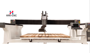 Quarzstein-Marmor 5-Achsen-Brückensäge HMI Steinschleifmaschine Motorgetriebe 10 kW Leistung 1500mm Max. Länge 3 Jahre Garantie - Product Image 2