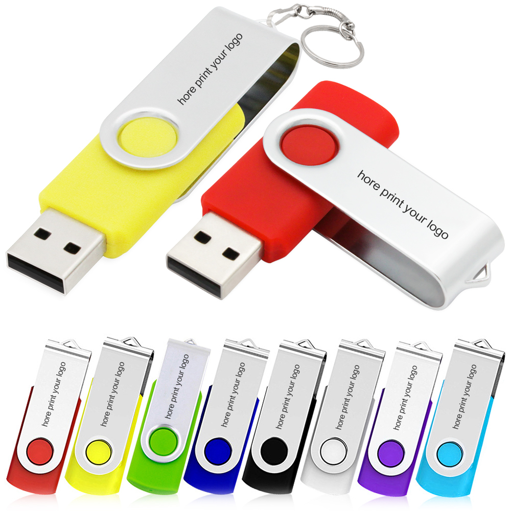 Лидер продаж 100% оригинальный брендовый поворотный USB-накопитель 1 ГБ, 2 ГБ, 4 ГБ, 8 ГБ, 16 ГБ, 32 ГБ, 64 ГБ, 128 ГБ, флешка, мини USB-накопители
