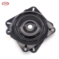 FOYO Siège Noir Laqué Noir Rotatif pour Bateau, Base Pivotante Multi-Tailles pour Yacht et Bateau de Pêche, Quincaillerie Marine