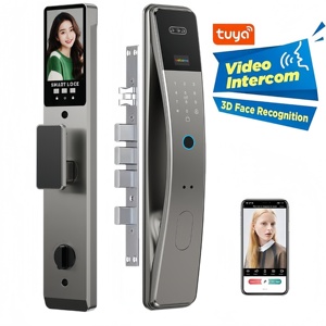 ระบบล็อค<span class=keywords><strong>ป</strong></span>ระตูอัจฉริยะไร้กุญแจ Tuya App Security พร้อมระบบสแกนลายนิ้วมือ รหัสผ่าน และระบบจดจำใบหน้า สำหรับ<span class=keywords><strong>ป</strong></span>ระตูไม้/อลูมิเนียม - Product Image 3