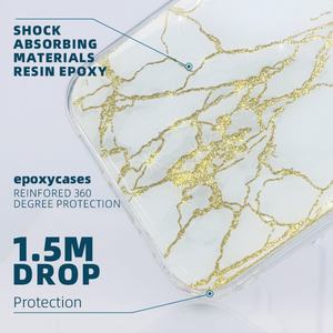 Coque de téléphone en marbre imperméable populaire pour téléphone pour iPhone 15 14 13 12 Pro Max coque pour téléphone portable - Product Image 3