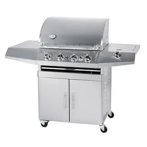 AUPLEX-parrilla de Gas de acero inoxidable para barbacoa, QUEMADORES PRINCIPALES para uso doméstico, 3, 4, 5, 6