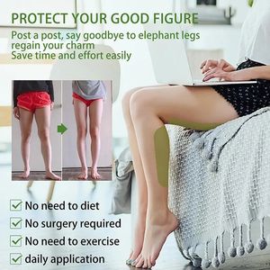 30 Patchs/Boîte Minceur aux Herbes et Vitamine E pour Soulagement des Douleurs aux Jambes/Genoux des Personnes Âgées, Perte de Poids, Nourrissant, Pratique pour Usage Domestique - Product Image 3