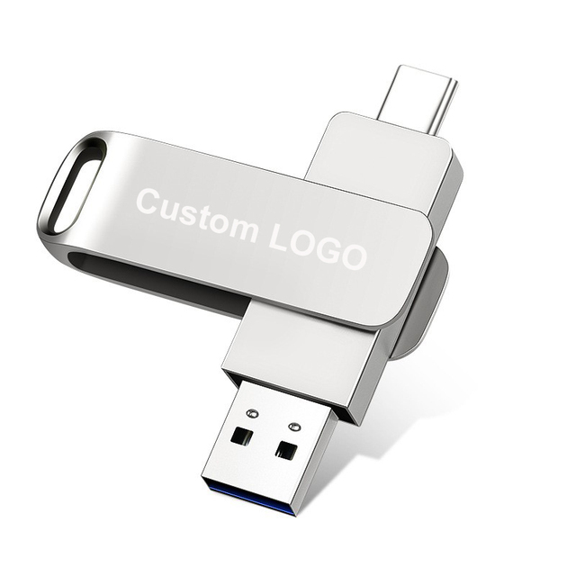 Custom LOGO Type-C USB Stick Pendrive 2.0 3.0 USB-C Flash Drive 8GB to 128GB Type C OTG USB Flash Drive for Tablet Phone