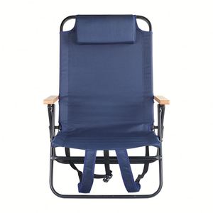 Hot Sale High Quality Outdoor Garden LightWeight Aluminum Frame Adjustable Backrest Folding <b>Camping</b> Beach <b>Chair</b> - Product Image 2