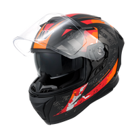 Casque de Moto Intégral ABS Haute Qualité Sécurité DOT ECE Visière Claire Doublure Respirante Modèle FF939 Toutes Saisons MY