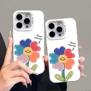 เคสโทรศัพท์มือถือลายดอกทานตะวันสีรุ้ง TPU สำหรับ iPhone 17 16 15 PRO MAX 14 15 Pro - Product Image 3