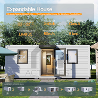 Maison conteneur extensible moderne de 20 et 40 pieds, unité d'habitation secondaire de luxe pour jardin, maisonnette préfabriquée avec chambre et salle de bain