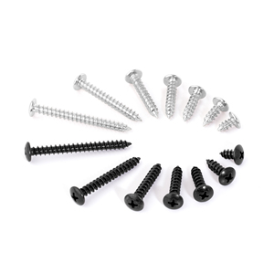 M5 10-50mm <span class=keywords><strong>Phillips</strong></span> <span class=keywords><strong>Pan</strong></span> đầu ren vít đen lớn đầu tròn tự khai thác vít cho đồ nội thất tủ gắn trên gỗ - Product Image 2