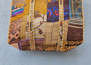 Bolsa de Mano Acolchada de Algodón de Alta Demanda, con Estampado Floral, para el Hombro, para Compras, Supermercado, Estilo Boho, para Viajes, para Mujeres, Uso Diario - Product Image 2