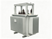 Transformateur de surtension immergé dans l'huile 1000 kVA 11 kV 33 kV, transformateur de puissance triphasé pour projets de fermes solaires photovoltaïques OEM