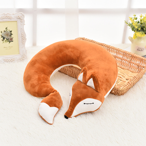 Coussin <span class=keywords><strong>de</strong></span> soutien cervical <span class=keywords><strong>en</strong></span> tricot <span class=keywords><strong>en</strong></span> forme <span class=keywords><strong>de</strong></span> U, motif renard <span class=keywords><strong>de</strong></span> dessin animé mignon, doux et confortable, idéal <span class=keywords><strong>pour</strong></span> les voyages et la maison, directement <span class=keywords><strong>de</strong></span> l'usine - Product Image 3