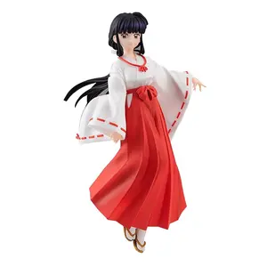 Boneka Model Anime Inuyasha Kiky Saint-Sama Miko mainan hadiah ornamen kotak bahan PVC 18CM