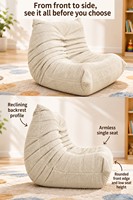 Fauteuil relaxant en velours côtelé Caterpillar, avec éponge compressée intégrée 28D/30D, siège ergonomique profond pour salon