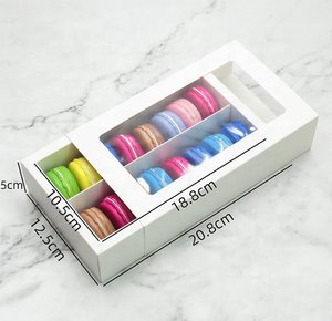 Kraft Paper Drawer <strong>Box</strong> Macaron Cake Decorative <strong>Sweet</strong> Cookie Food Packaging Paper <strong>Box</strong> - Product Image 5