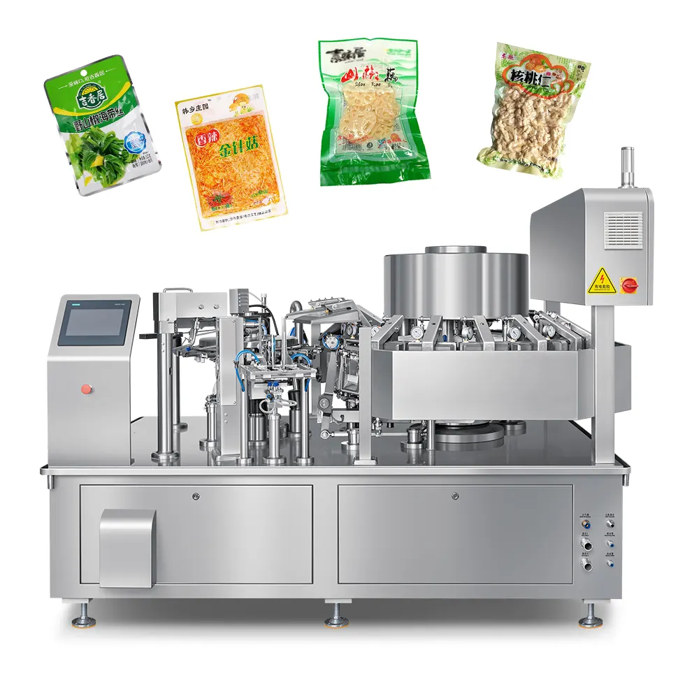Máquina De Fazer Enchimento E Selagem De Alimentos Industriais Linha De Produção Máquina De Embalagem A Vácuo De Caju De Alimentos Cozidos Vegetais