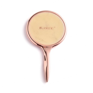 Wholesale Metal Luxury Rose Gold Convenient Handheld Single Side Cosmetic Makeup <b>Mirror</b> - Product Image 5