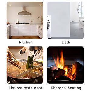 เครื่องตรวจจับก๊าซคาร์บอนมอนอกไซด์และก๊าซอื่นๆ แบบ 4-in-1 พร้อมจอ LCD แสดงผล ระบบแจ้งเตือนด้วยเสียง/ภาพ ติดตั้งง่ายแบบ Plug & Play พร้อมระบบตรวจสอบอุณหภูมิและความชื้น - Product Image 3