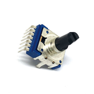 Potenciómetro de volumen estéreo de audio de 14 mm y 7 pines con eje D aislado, potenciómetro de 5 k - Product Image 4