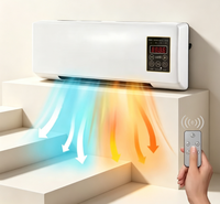 Ventilateur mural 2-en-1 1800W, petit, électrique, chauffage et climatisation, haute efficacité pour le chauffage des pièces