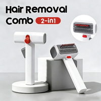 Brosse démêlante écologique en ABS pour animaux de compagnie, outil de toilettage pour chien et chat, pour poils emmêlés et sous-étain.