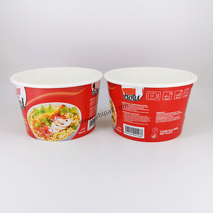 ชามกระดาษสองชั้น YBLPAK 828 มล. สำหรับบะหมี่กึ่งสำเร็จรูป/ซุป/โจ๊ก ภาชนะใส่ราเมนแบบใช้แล้วทิ้งพร้อมฝากระดาษและส้อมพลาสติก - Product Image 2