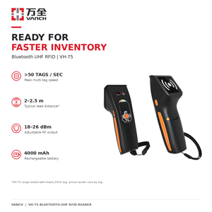 Vanch VH-75 UHF RFID Handheld Bluetooth Reader Portable Scanner Android RFID Barcode Scanner For Library Retail Store - Product Image 2