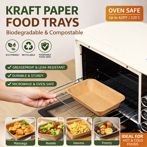 Caja Rectangular Blanca Ecológica de Papel Kraft Marrón para <span class=keywords><strong>Sushi</strong></span>, Envase Práctico para Alimentos, Ideal para Ensaladas y <span class=keywords><strong>Sushi</strong></span> - Product Image 6