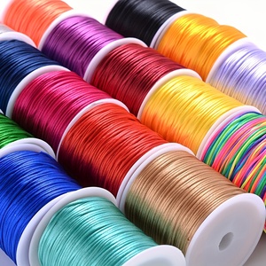 En gros 1mm Soie Macramé Cordons <span class=keywords><strong>Fil</strong></span> pour Bricolage Perles Tressage Bracelet Collier Fabrication de Bijoux À La Main Artisanat Fournitures - Product Image 1