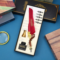 Ensemble de plumes pour étudiants pour pratiquer la calligraphie, stylo à plume, coffret cadeau, cadeau d'anniversaire pour camarades de classe