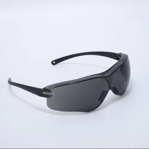 מסגרת מתכווננת למבוגרים השפעה בטיחות משקפיים עדשה שחורה בטיחות משקפיים הגנה עיניים - Product Image 1