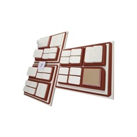 Présentoir à bijoux rose vente en gros de présentoir à bijoux avec cadre photo en matériau personnalisé présentoir de bijoux design