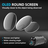 Lunettes de vision nocturne numériques HNVG07S, monoculaire combinable, écran OLED de 1,39 pouce, montées sur la tête, observation de la nature en extérieur